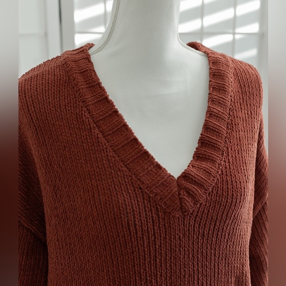 Altar’d State Knit Terracotta Sweater | Small - Picture 6 of 8